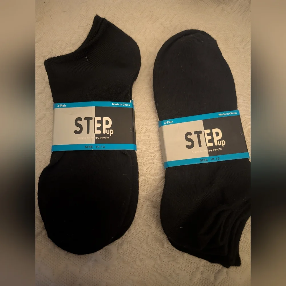 Step Up Ankle Socks Size 10-13. 6 Pair